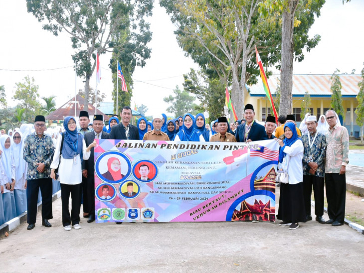 Kadis Dikpora Kabupaten Kampar Hadiri MoU SD Muhammadiyah 019 Bangkinang dan SD Muhammadiyah Kampa Full Day School Bersama Sekolah Kebangsaan Seri Geliga Terengganu Malaysia