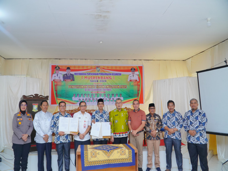 Buka Musrenbang di Kecamatan Tapung, Azwan ; Prioritaskan Terkait Stunting, Kemiskinan Ekstrem dan Pengendalian Inflasi. 