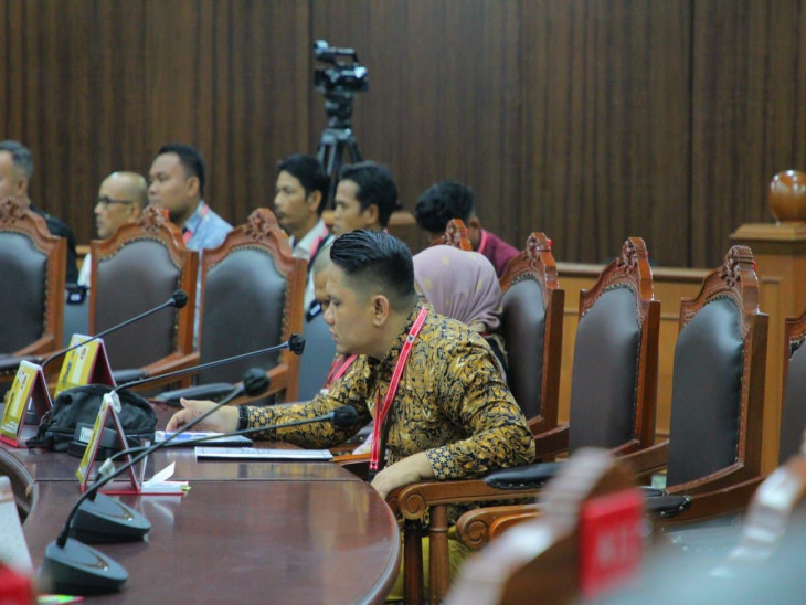 Sidang MK: Bawaslu Kampar Sampaikan Keterangan Dihadapan Majelis Hakim