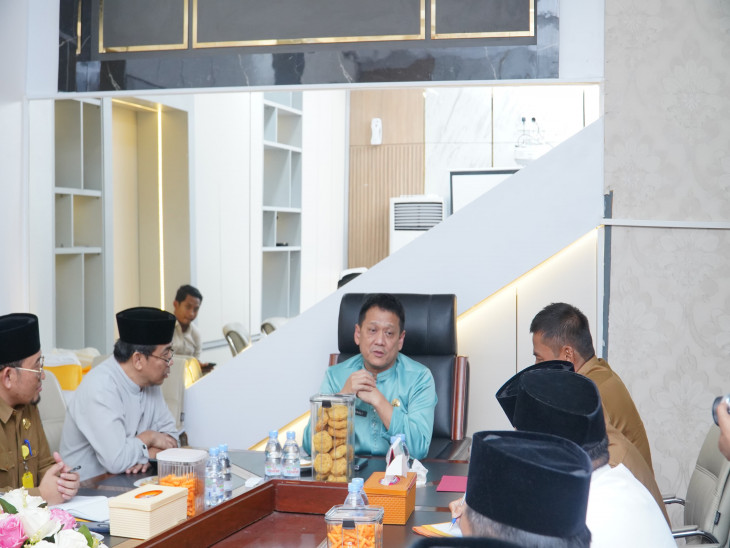 Pj Bupati Kampar Terima Audiensi Markas Islami Masjid Islamic Center dan Pimpinan Ormas Islam Kabupaten Kampar.