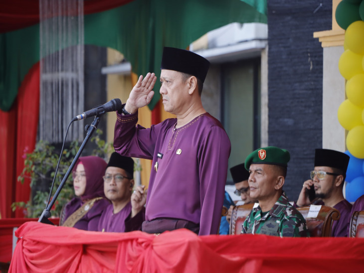 Jadi Pembina Upacara Hari Jadi Kabupaten Kampar ke-75, Pj Bupati Kampar ; Bangun Kampar Yang Lebih Maju dan Bersaing. 