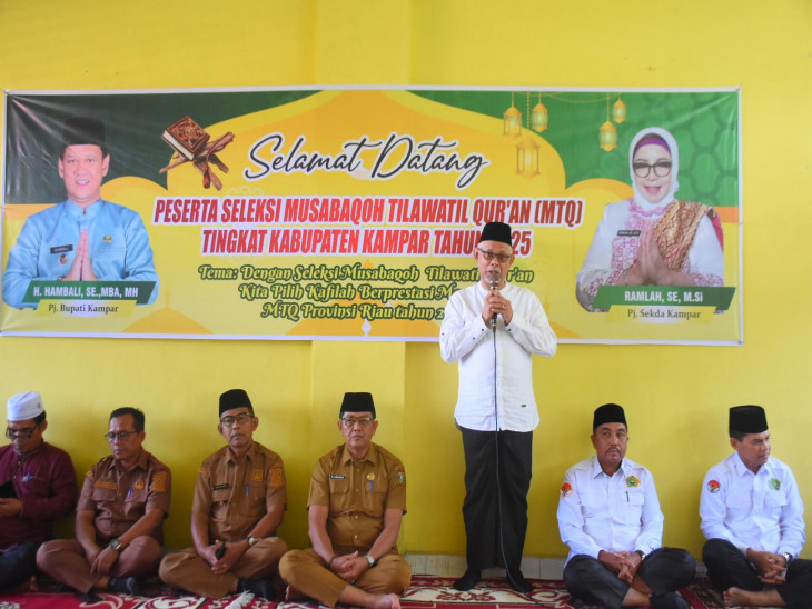 Hari Ketiga Seleksi MTQ Tingkat Kabupaten Kampar 2025, Pansel Sudah Seleksi 53 Peserta Pada 12 Cabang Lomba. 