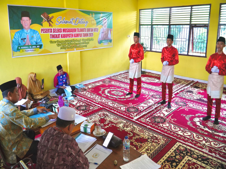 Hari Ketiga Seleksi MTQ Kabupaten Kampar 2025: Cabang Fahmil dan Syarhil Qur’an Tampilkan Persaingan Ketat.