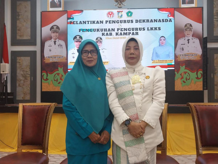 GOW Kab. Kampar Ucapkan Selamat Atas Dilantiknya Pengurus Dekranasda Kab Kampar Dan Dikukuhkannya T. Nurheryani Ahmad Yuzar Selaku Ketua LK2S Kab. Kampar. 