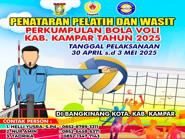 Pengkab PBVSI Kampar akan Gelar Penataran Pelatih dan Wasit