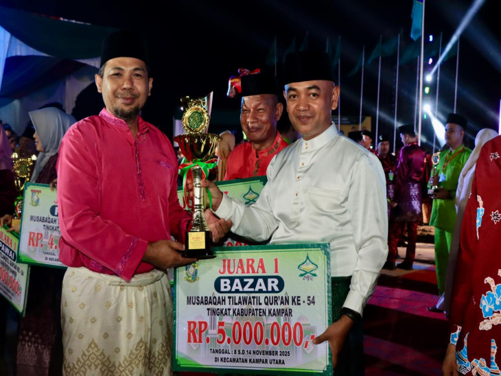 Angkat Tema Ikon Wisata Danau Bokuok, Stand Bazaar MTQ Ke-54 Kecamatan Tambang Sabet Juara Pertama