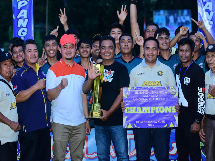 Setelah Berlangsung 50 Hari, Turnamen Gala Desa Panglima Khatib Cup III Resmi Ditutup., Desa Silam Raih Juara I 