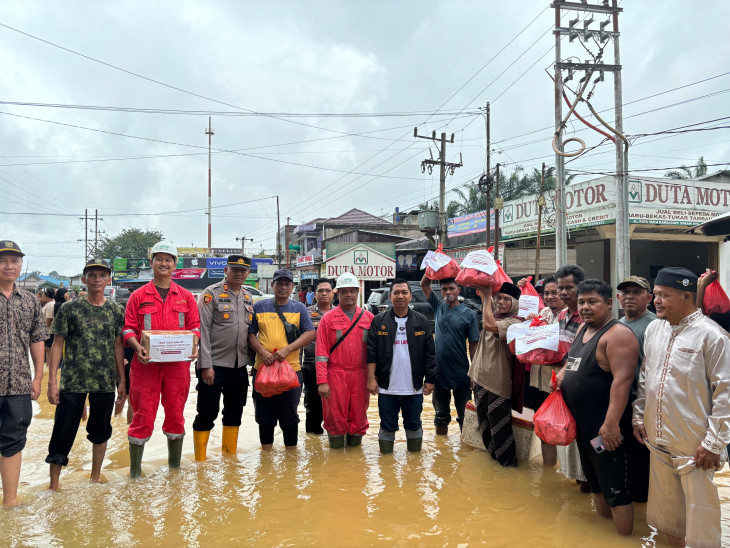 Tingginya Intensitas Hujan, Beberapa desa di Tapung Hulu Terdampak Banjir. 