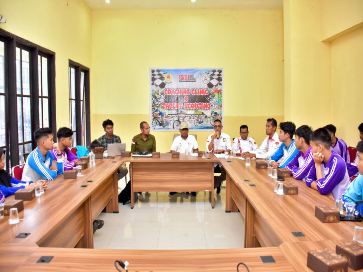 Lakukan Pembinan Cabor Balap Sepeda, Ketua Koni Kampar Buka Secara Resmi Coaching Clinic dan Talent Scouting Menuju Porprov Riau Tahun 2026.