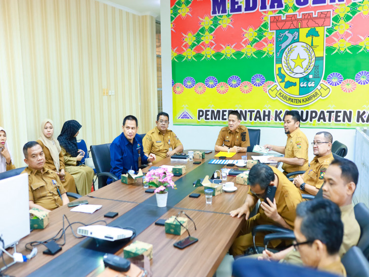 Rakor Rutin Inflasi, Sekda Kampar Ikuti  Secara Virtual