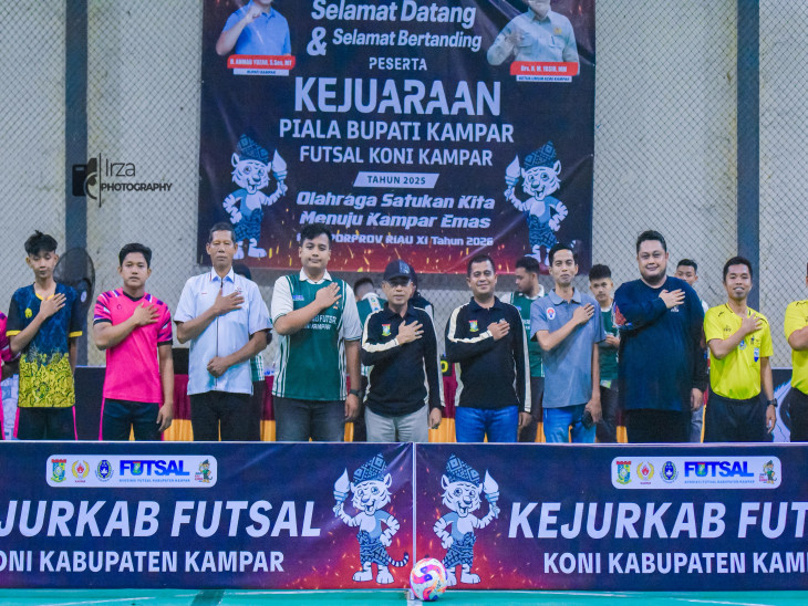 Kejuaraan Kabupaten Futsal Piala Bupati Kampar Resmi di Buka. 