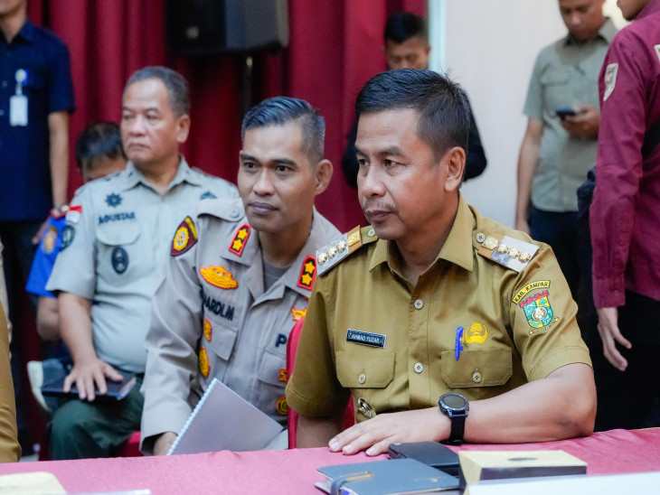 Bupati Kampar Hadiri Rakor Kebakaran Hutan dan Lahan Provinsi Riau Tahun 2025