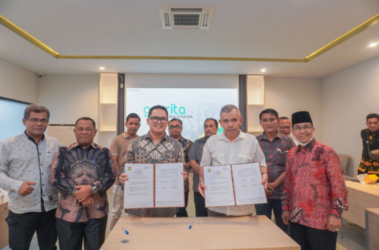 Pj Bupati Kampar Rapat bersama Goorita terkait Pembangunan UMKM Halal Hub kampar 