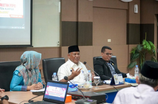 Buka Sosialisasi PDPB Se-kabupaten Kampar, Bupati Kampar Ajak Sukseskan Pemilu Serentak