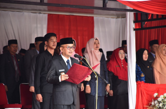 Jadi Inspektur Upacara  Peringatan hari kesaktian Pancasila, PJ Bupati Kampar ;  Generasi Muda Jaga Keutuhan Pancasila Sebagai Ideologi Bangsa. 