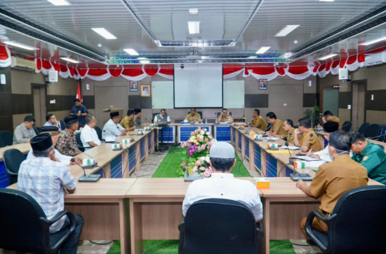 Pemda Kampar Lakukan Rakor Pelaksanaan Kegiatan Revitalisasi Embung Danau Bokuok. 