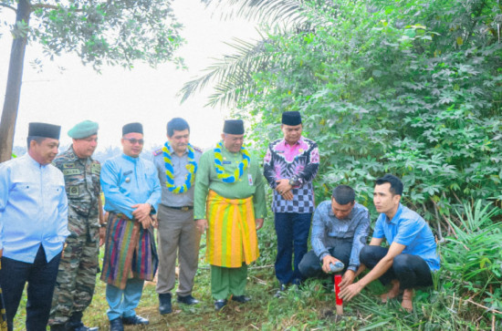 Pemasangan Sejuta Patok Batas Bidang tanah, Kampar Pasang 1. 458 Patok di Bencah Kelubi 