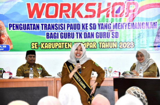 Buka Dan Laksanakan Workshop Transisi PAUD Ke SD, drg. Yusi Firdaus : Penuhi Target Pencapaian Perubahan Perilaku Anak Pada Transisi PAUD Ke SD Yang Menyenangkan