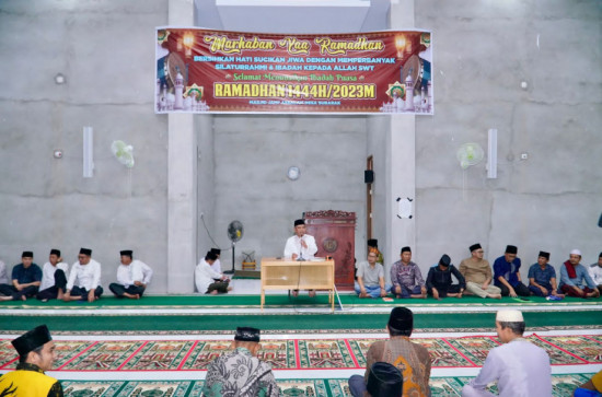 Safari Ramadhan Di Subarak Kecamatan Gunung Sahilan, Pj Bupati Kampar  Sampaikan Kondisi Kabupaten Kampar. 