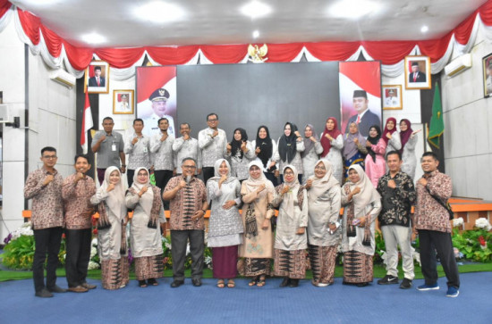 Sharring Kegiatan, LK2S Kab. Kampar Terima Kunjungan LK2S Kota Solok. 