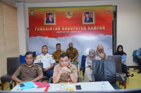 Ikuti Rakor Pengendalian Inflasi Daerah Melalui Zoom Meeting, Pemda Kampar Kontrol Kenaikan Harga Transportasi Sebagai Pengaruh Akan Kenaikan Harga Bahan Pokok. 