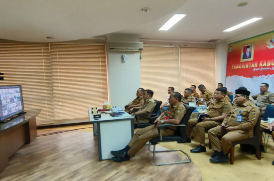 Pemkab Kampar Ikuti Rapat Dengan KPK RI Terkait Persiapan Bimtek Desa Antikorupsi Pada Juli Mendatang