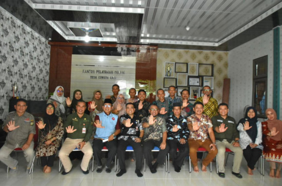 Observasi Awal Kesiapan Desa Gunung Sari Menjadi Desa Anti Korupsi, Tim Observasi Tinjau Lokasi. 