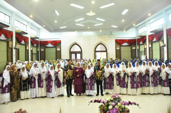 Buka Lomba Rebana Tingkat Kabupaten Kampar, Pj Ketua TP PKK Kabupaten Kampar Apresiasi Program dan Kegiatan BKMT Kabupaten Kampar. 