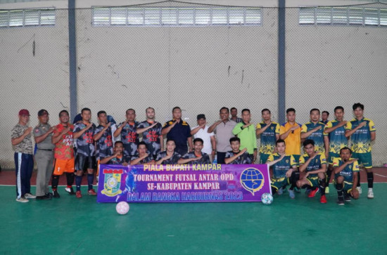 Harhubnas Ke 53, Dishub Kampar Adakan Turnamen Futsal Antar OPD Se Kabupaten Kampar