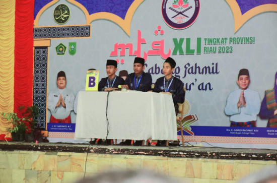 Hari Pertama MTQ ke-41 Riau di Inhu, Cabang Fahmil Puteri dan Putera Kampar Lolos ke Bakak Final. 