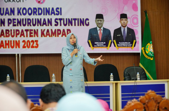 TPPS Kabupaten Kampar Lakukan Pertemuan Koordinasi Percepatan Penurunan Stunting.Yusi Pratiningsih : “Stunting Bukan Masalah Angka Tapi Kerja Nyata”