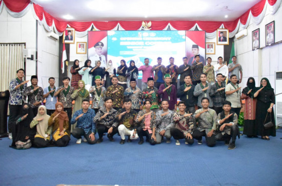 Wakili Pj Bupati Kampar Plt. Kadis Dikpora Buka Senior Course Tingkat Nasional yang digelar HMI. 