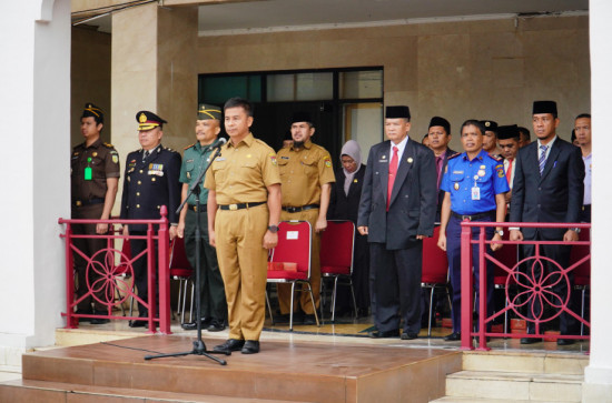 Tingkatkan Nasionalisme, Pemkab Kampar Gelar Apel Bela Negara. 