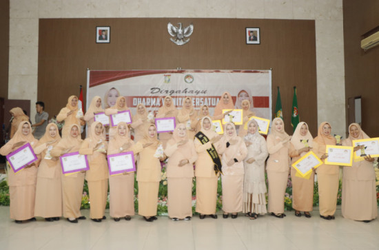 Puncak Peringatan HUT DWP Ke 24 Tahun 2023 Tingkat Kabupaten Kampar Berjalan meriah, Sukses dan Lancar. 