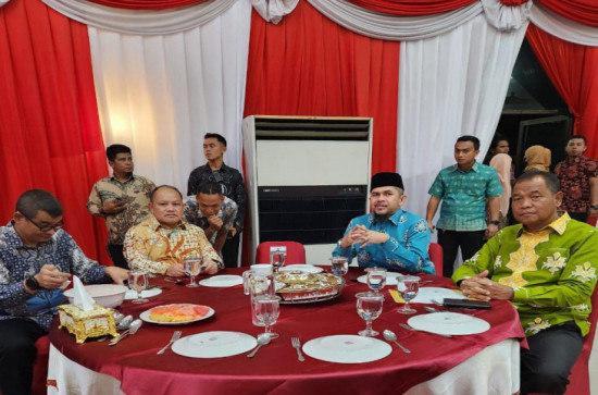 Riedel Fitri Hadiri Acara Kenal Pamit Pemerintah Provinsi Riau  Antara Marsma TNI Mohammad Nurdin dan Marsma TNI Feri Yunaldi, S.E., M.Han.