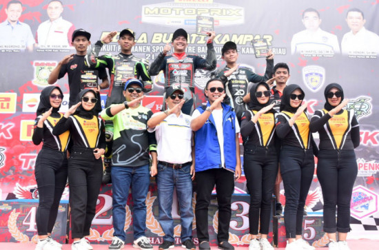 Kejuaraan Motorprix Putaran 4 Riau dan Piala Bupati Kampar Usai, Ini Para Juaranya. 