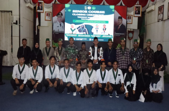 Wakili Pj. Bupati Kampar, Plt, Kadisdikpora Kampar Hadiri Penutupan Closing Ceremony Training Senior Course HMI. 