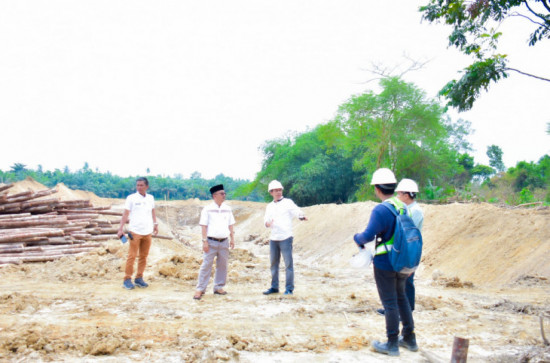 Gesa Pembangunan, Penjabat Bupati Kampar H.Muhammad Firdaus.SE.MM, Tinjau Drainase Pengarah (Shortcut) Kota Bangkinang. 