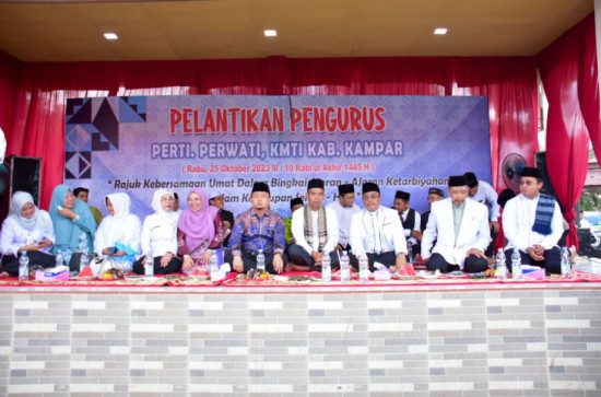 Pengurus PERTI, PERWATI dan KMTI Kab. Kampar Resmi Dilantik, Pj Sekda Kampar ; Mari Bergotong Royong,  Bahu Membahu Dalam Membangun Kabupaten Kampar