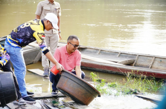 Lomba Memancing Hari Bhakti PUPR 78 , Firdaus : Berikan Dampak Bangkitkan Ekonomi  Masyrakat dan Wisata Alam di Kampar. 