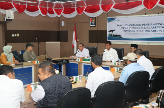 Ahmad Yuzar Buka Desiminasi Hasil Pendampingan Desa Ponggok Dalam Pengembangan Potensi Desa Di Kab. Kampar