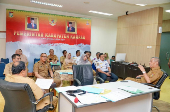 Perdana Rakor Rutin Inflasi di Bulan Ramadhan Dengan Mendagri, Dr. H. Kamsol, MM Katakan Pasokan Pangan Untuk Kabupaten Kampar Aman, Cukup dan Terkendali. 