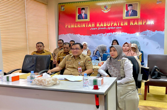 Pemkab Kampar Ikuti Rakor Inflasi Periode Agustus 2023 Dengan Kemendagri Tito Karnavian. 