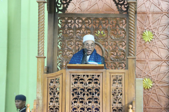 Sholat Ied Di Masjid Islamic Center Bangkinang, Ustadz Ahmad Syakir Bertindak Sebagai Imam dan Ustadz Dr Ahmad Ghazali Syafi'i Sebagai Khatib