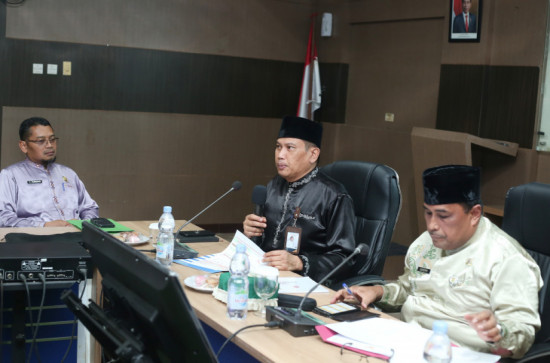 Pj. Bupati Kampar Hambali Pimpin Rapat Rilis Inflasi Kampar Bulan Juli 2024 dari BPS Kampar
