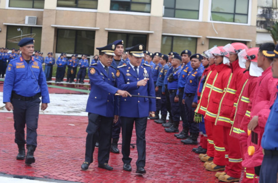 Pj Bupati Kampar Pimpin Apel Peringatan Hut Damkar ke 105, Hambali ; “Terus Tingkatkan Pengabdian dan Berikan Rasa Aman Kepada Seluruh Warga Negara”.