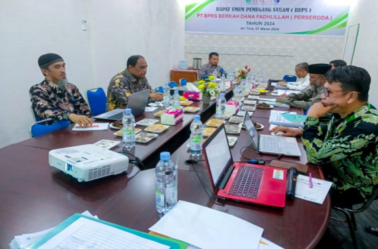 Asisten II Setda Kampar  Hadiri RUPS PT. BPRS Berkah Dana Fadhillah (Perseroda) 