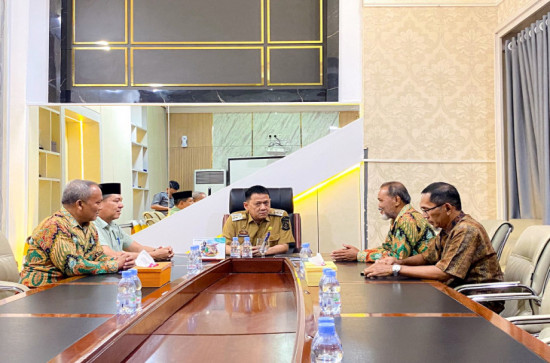 Jelang Tabligh Akbar, Pj Bupati Kampar Hambali Terima Audiensi PD Muhammadiyah Kampar. 