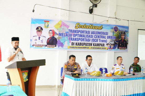 Pemkab Kampar Gelar Sosialisasi Transportasi Aglomerasi OCU Trans Untuk Kemudahan Mobilitas Masyarakat.