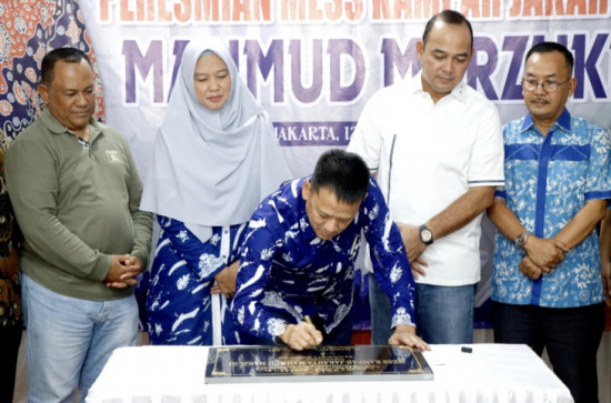 Pj.Bupati Kampar Hambali SE,MH Resmikan Mess Kampar di Jakarta Yang Di Beri Nama Pejuang Kampar Mahmud Marzuki